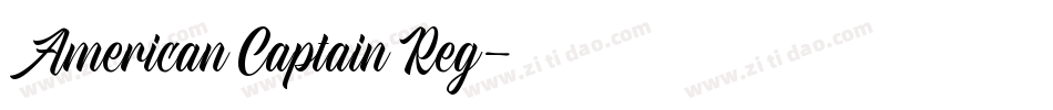 American Captain Reg字体转换